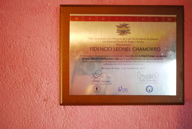 Fidencio 2013 quality award